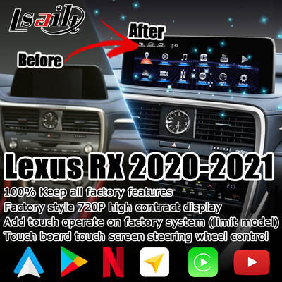 HD 12,3-calowy wyświetlacz Androida do Lexus RX350 RX450h Lsailt Android Auto Carplay