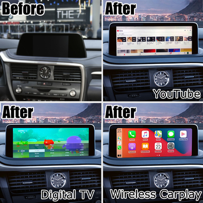 HD 12,3-calowy wyświetlacz Androida do Lexus RX350 RX450h Lsailt Android Auto Carplay