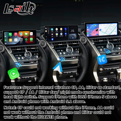 NX300 NX300h Lexus Android duży ekran 10,25 cali Android Carplay ulepszenie