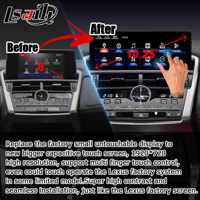 NX300 NX300h Lexus Android duży ekran 10,25 cali Android Carplay ulepszenie