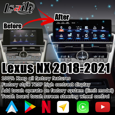 NX300 NX300h Lexus Android duży ekran 10,25 cali Android Carplay ulepszenie