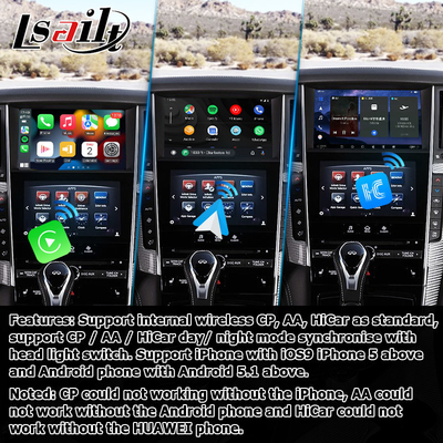 Interfejs GPS carplay, 8+128GB Android 11 interfejs skrzynki nawigacyjnej dla Infiniti Q50 / Q60