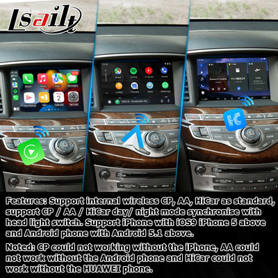 Infiniti QX60 GPS Android auto Carplay System nawigacji Multimedia Interfejs Android 11 8+128GB