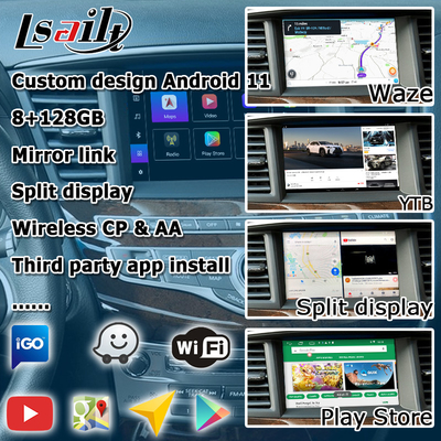 Infiniti QX60 GPS Android auto Carplay System nawigacji Multimedia Interfejs Android 11 8+128GB