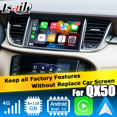 Carplay Nawigacja Android Nawigacja Interfejs wideo Infiniti QX50 2018