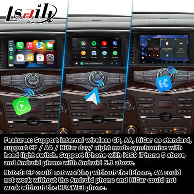 Nissan Patrol Y62 Armada Baza Qualcomm Nawigacja samochodowa Pudełko nawigacyjne Carplay Urządzenie nawigacyjne GPS