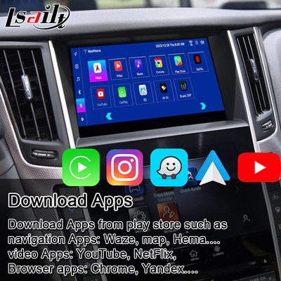 Lsailt Android Infotainment Module dla Infiniti Q50 Q60 2014-2020 Interfejs CarPlay, Android Nawigacja