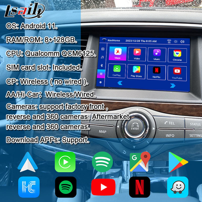Lsailt Smart Infotainment Module for Nissan Patrol 2017-2019 In-Car Multimedia Integration Systems z włączeniem CarPlay