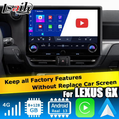Lexus GX550 GX550h Anroid 13 interfejs wideo na bazie Qualcomm 6125 8+128GB