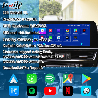 8+128GB Android Infotainment Module dla Lexus ES 2022-2024 RX NX LX GX LS... z YouTube, NetFlix, Google Play, Waze