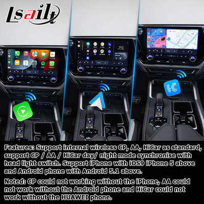 Lexus TX550h+ TX350 TX500h Android 13 interfejs wideo z Octa core 2.0Ghz 8+128GB carplay