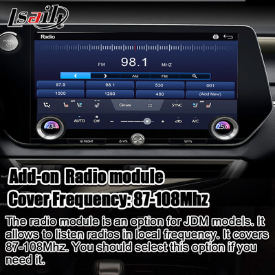 Android Multimedia Video Interface dla RX350h RX500H 2023-2024 NX LX GX ES Zawiera NetFlix, YouTube, slot do karty SIM