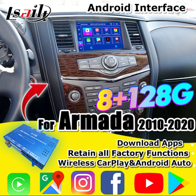 Lsailt 8G Smart Infotainment Module for Nissan Armada Patrol Support Headrest Screen, Wireless CarPlay, NetFlix