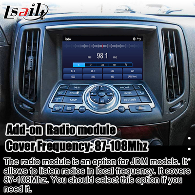 Nissan Multimedia Interface dla 370GT, Skyline, Infiniti G37, Q40, Q60 Wsparcie YouTube, CarPlay, Ekran na oparcie głowy