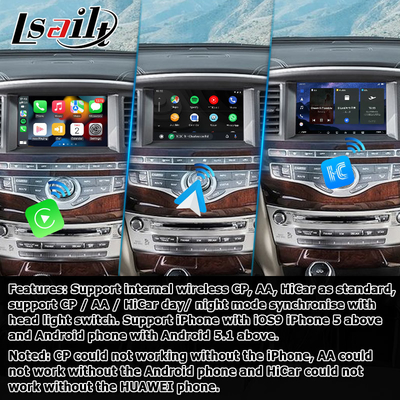 Android 13 interfejs Carplay Box Yandex Navi Dla Infiniti QX60 / JX35 Qualcomm 8+128 system