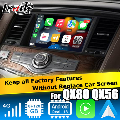 Infiniti QX80 / QX56 Android Auto Carplay Interfejs oparty na Qualcomm 8+128
