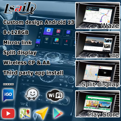Android 13 Nawigacja Interfejs wideo samochodowy Wsparcie Waze / Youtube Dla Infiniti QX70 / FX50 FX35 FX37