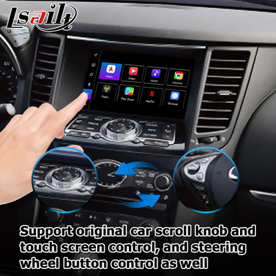 Android 13 Nawigacja Interfejs wideo samochodowy Wsparcie Waze / Youtube Dla Infiniti QX70 / FX50 FX35 FX37