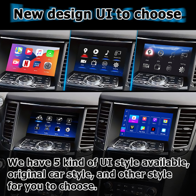 Android 13 Nawigacja Interfejs wideo samochodowy Wsparcie Waze / Youtube Dla Infiniti QX70 / FX50 FX35 FX37
