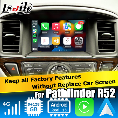 Nissan Pathfinder R52 Android 13 wideo Interfejs bezprzewodowy carplay 8+128 Baza Androida