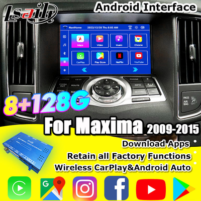 Lsailt 8G CarPlay&Android Video Interface dla Nissan Maxima 09-15 Infiniti G37 z Google, YouTube, NetFlix