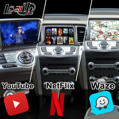Interfejs multimedialny Lsailt 8G CarPlay/Android dla Nissan Murano, Quest, Patrol Infiniti QX z NetFlix, Google Map