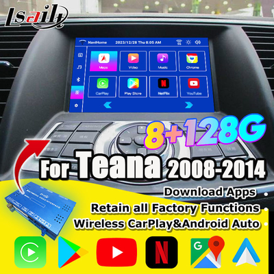 Nissan Multmedia Interface dla Teany J32 Murano Quest Patrol Android 13 Moduł rozrywki z NetFlix, YouTube