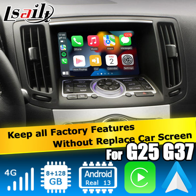 Infiniti G serii Skyline G37 G25 G35 Q40 V36 Android 13 interfejs wideo z carplay android auto