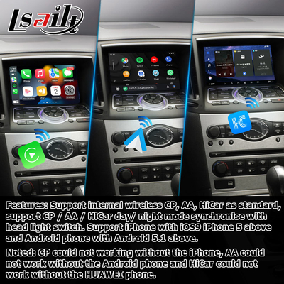 Infiniti G serii Skyline G37 G25 G35 Q40 V36 Android 13 interfejs wideo z carplay android auto