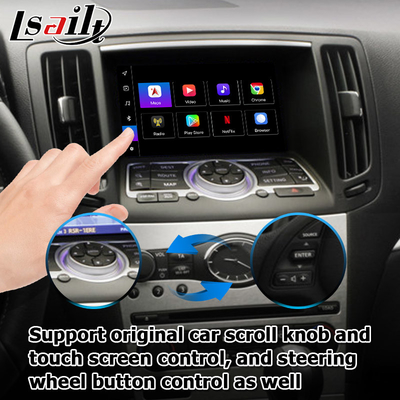 Infiniti G serii Skyline G37 G25 G35 Q40 V36 Android 13 interfejs wideo z carplay android auto