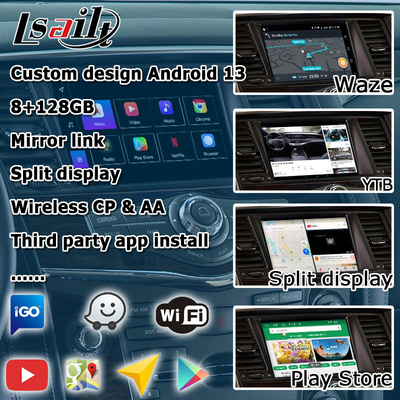 Nissan Patrol Armada Y62 Android 13 Qualcomm 8+128GB Carplay android auto video interfejs box