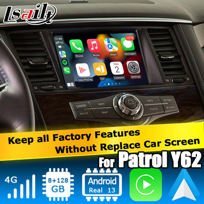 Nissan Patrol Armada Y62 Android 13 Qualcomm 8+128GB Carplay android auto video interfejs box