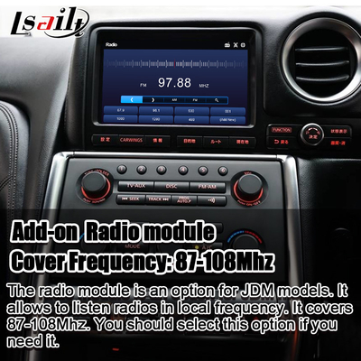 Wireless CarPlay Interface/Android Infotainment Module dla GT-R GTR R35 2008-2010 Model JDM Zawiera NetFlix, YouTbe