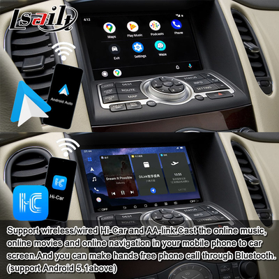 Lsailt 8G Android Infotainment Module dla Infiniti EX QX50 2008-2017 Wliczone bezprzewodowe CarPlay, YouTube, NetFlix