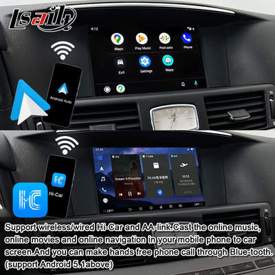 8G Qualcomm Android Multimedia Interface dla Infiniti Q70 M45 M25 2010- Wireless CarPlay Box, Android Auto, NetFlix