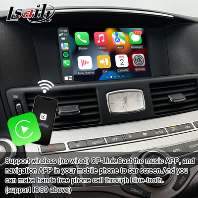8G Qualcomm Android Multimedia Interface dla Infiniti Q70 M45 M25 2010- Wireless CarPlay Box, Android Auto, NetFlix