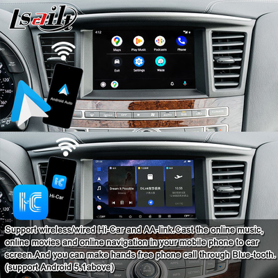 Lsailt 8G Android Multimedia Interface dla Infiniti QX60 JX35 2011-2020 Zintegrowany bezprzewodowy CarPlay, Android Auto