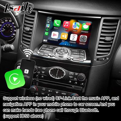 Lsailt 8G Android Multimedia Interface dla Infiniti QX70 FX35 FX37 2008-2017 Zintegrowany bezprzewodowy CarPlay, Android Auto