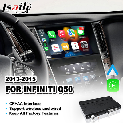 Bezprzewodowy interfejs integracji Android Auto Carplay dla 2013-2015 Infiniti Q50