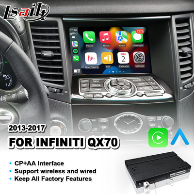 Lsailt Wireless Android Auto Mirrorlink Carplay Interface dla 2013-2017 Infiniti QX70