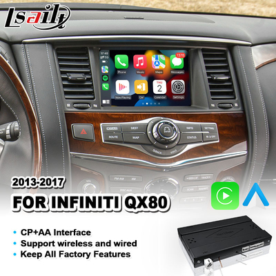 Lsailt Wireless Android Auto Carplay Interface dla Infiniti QX80 2013-2017
