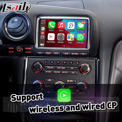 Lsailt Android Auto CP AA OEM Integracja Interfejs wideo Carplay dla Nissan GTR GT-R R35 2011-2016