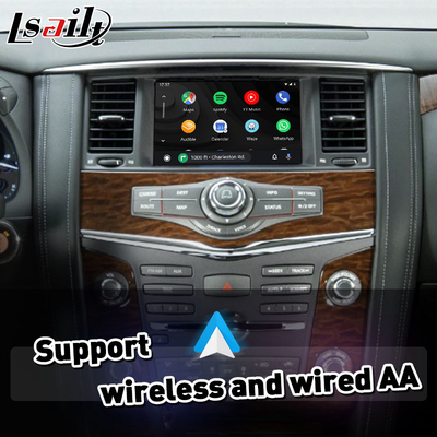 Bezprzewodowy interfejs Carplay Android Auto dla 2011-2017 Nissan Patrol Y62