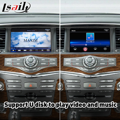 Bezprzewodowy interfejs Carplay Android Auto dla 2011-2017 Nissan Patrol Y62