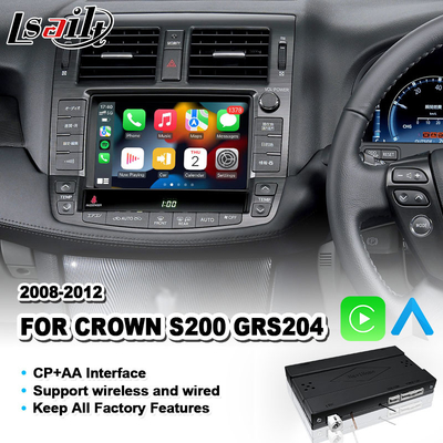 Lsailt Wireless Android Auto CP AA Video Carplay Interface dla Toyoty Crown S200 GWS204 2008-2012