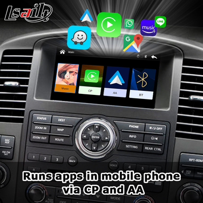 OEM Integracja bezprzewodowa Apple CarPlay Interface dla Nawary D40 Nissan Pathfinder R51 2010-2016 Android Auto,Plug and Play, Mirror Link