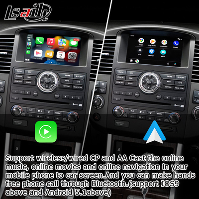 OEM Integracja bezprzewodowa Apple CarPlay Interface dla Nawary D40 Nissan Pathfinder R51 2010-2016 Android Auto,Plug and Play, Mirror Link