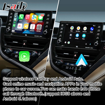 Lsailt 8G Wireless CarPlay Android Infotainment Module for Toyota Camry TOUCH3 2018-2021 Sienna Wsparcie YouTube, NetFlix, 360 kamer