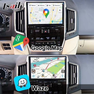 Bezprzewodowy interfejs CarPlay dla Toyota Land Cruiser 200 GX-R,VX-R 2018-2021 Fujitsu Head Unit With Android Auto, Linux System