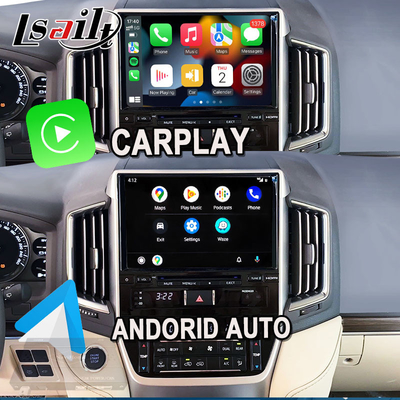 Bezprzewodowy interfejs CarPlay dla Toyota Land Cruiser 200 GX-R,VX-R 2018-2021 Fujitsu Head Unit With Android Auto, Linux System